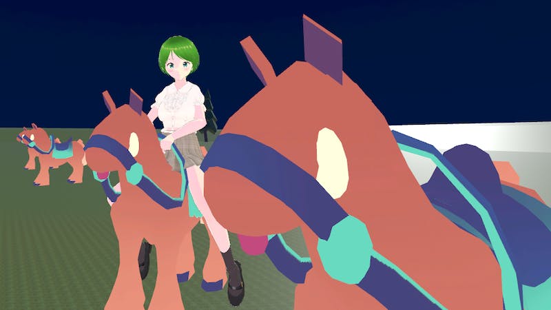 (作成中)ポニーに乗って遊ぶのアイキャッチ画像