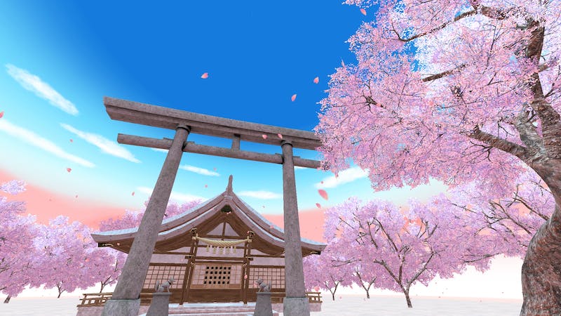 山の神社(桜ver.)のアイキャッチ画像