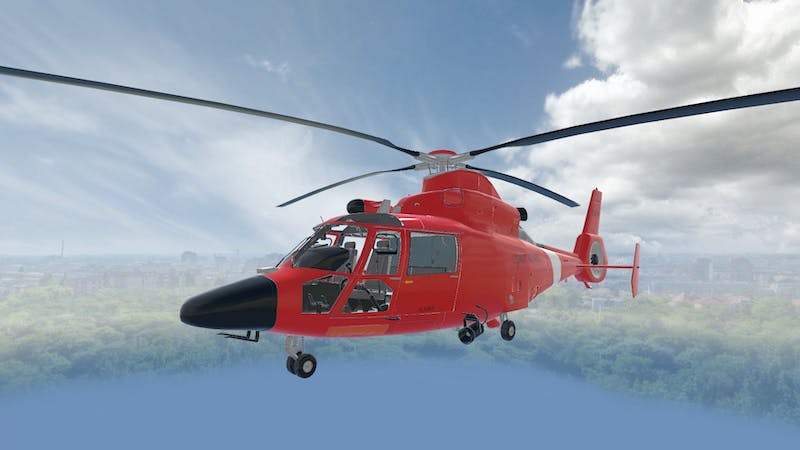 MH-65ドルフィンが置いてあるだけ。のアイキャッチ画像