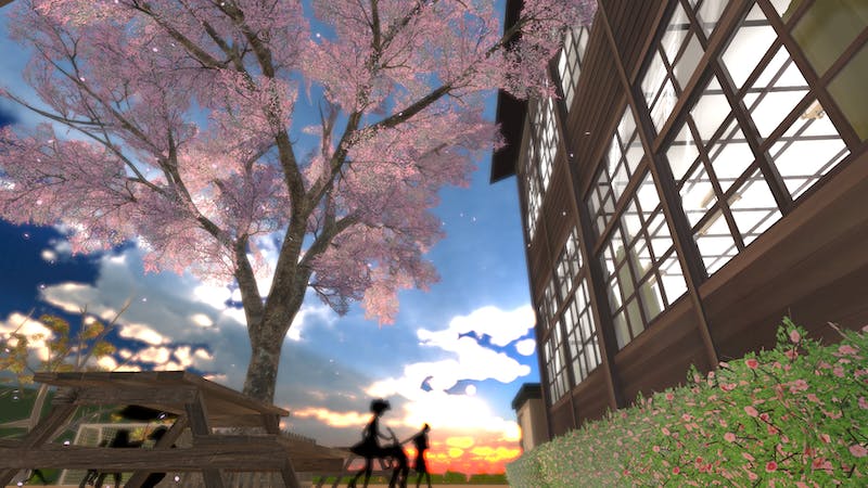 桜の木とともにのアイキャッチ画像