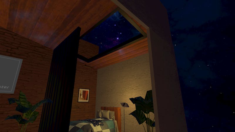 星空の下のお部屋のアイキャッチ画像