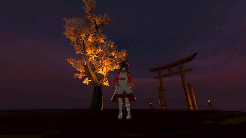 夜空に輝く桜のアイキャッチ画像