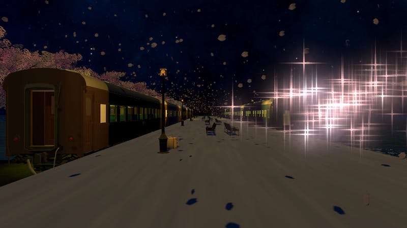 湖上テルミナル-桜花乱舞のアイキャッチ画像