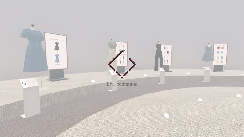 バーチャルファッションブランド「Livi commune」展示会のアイキャッチ画像
