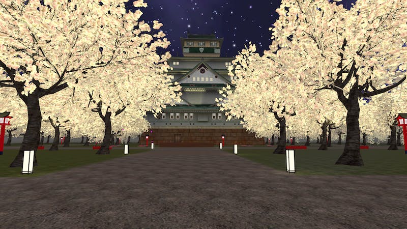 満開の桜 夜桜ver のアイキャッチ画像