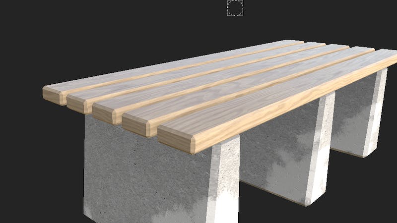 ベンチをつくったよのアイキャッチ画像