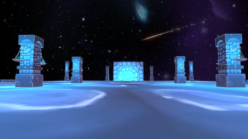 青い銀河の神殿のアイキャッチ画像